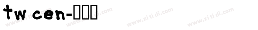 tw cen字体转换